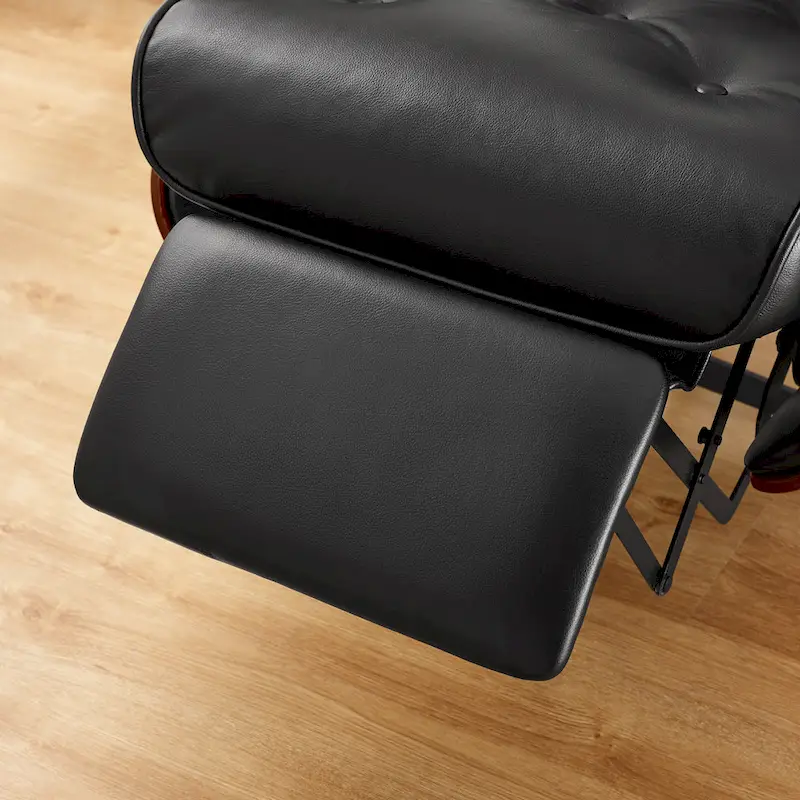 Art Leon Mid-century Modern Faux Leather Lounge Chair Recliner