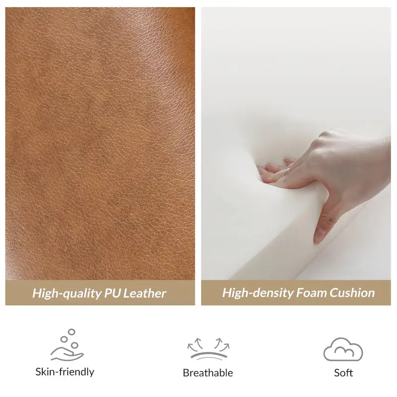 Patrick Mid-century Vegan Leather Solid Wood Recliner Set of 2 by HULALA HOME