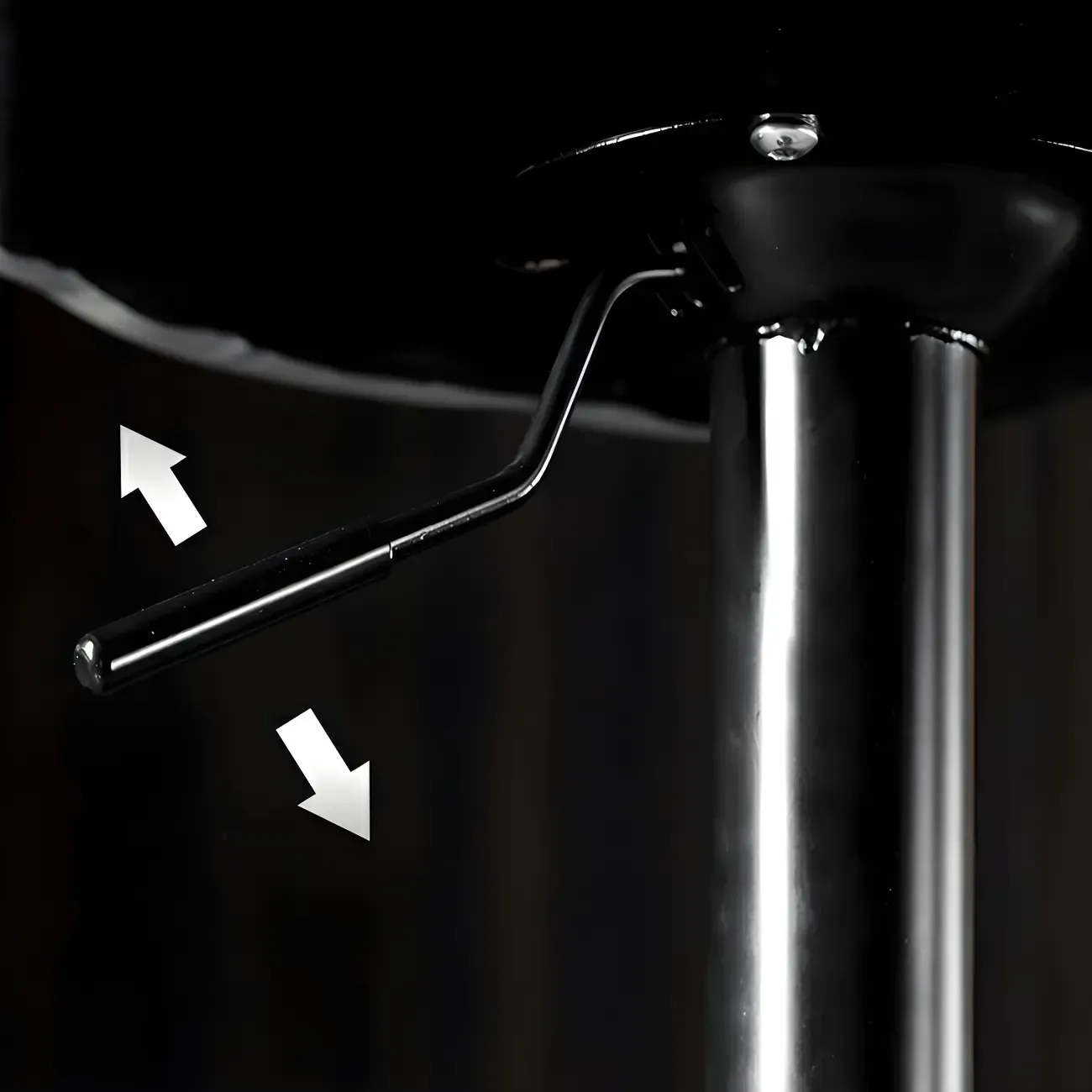 Adjustable Leather Low Back Swivel Bar Stool