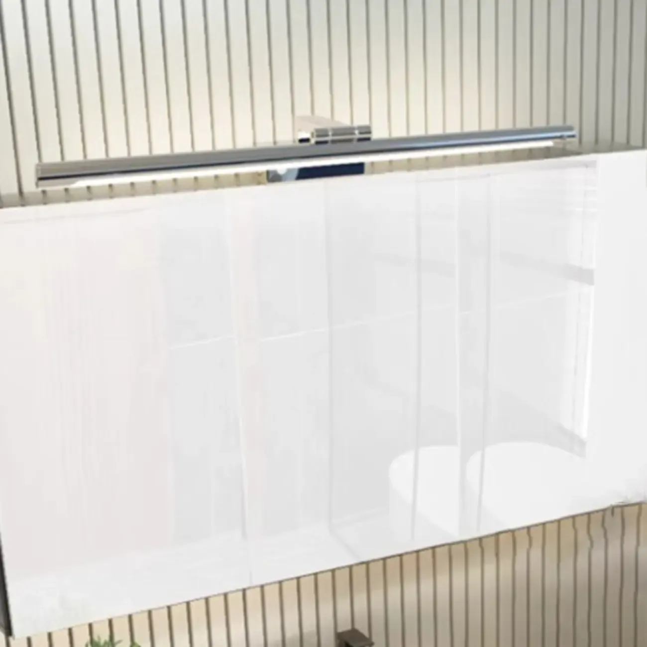 Modern Black Sleek Tubular LED Vanity Light