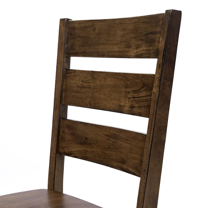 Mass Rustic Ladderback Wood Dining Chairs (Set of 2) by Furniture of America