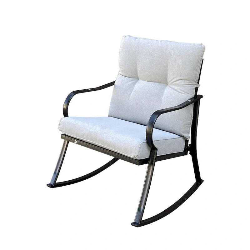 Rocker Set Chair and Teapoy Off-White