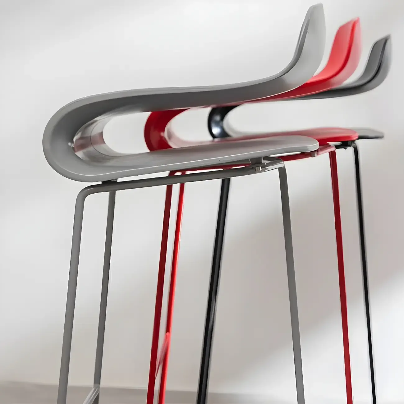 Acrylic Sleek Durable Backless Counter Height Bar Stool