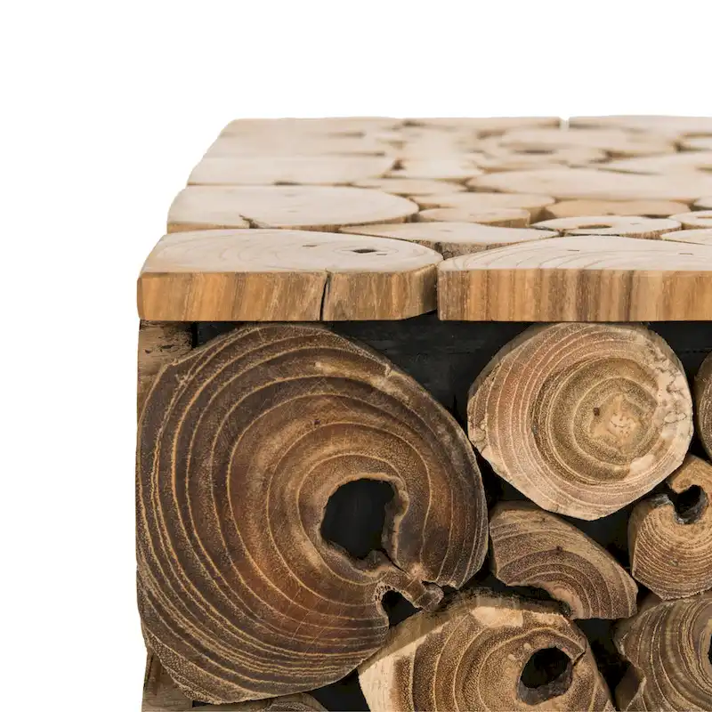 SAFAVIEH Iida Bali Black Stool - Natural - 13 x 13 x 18 - 13Wx13Dx18H