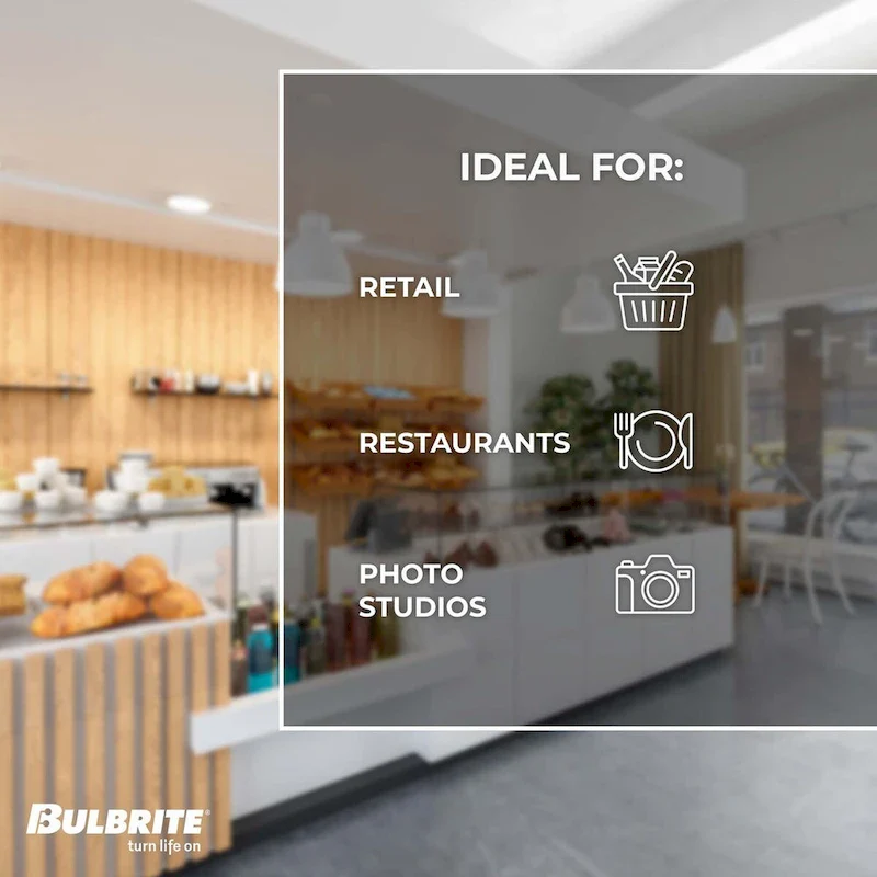 Bulbrite LED Filament Pack of (4) 6 Watt Dimmable G40 Light Bulbs with a Half Gold Finish and Medium (E26) Base