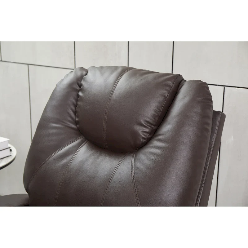 Recliner Chair Modern Recliner Sofa Faux Leather Recliners with Cup Holders, Remote Control