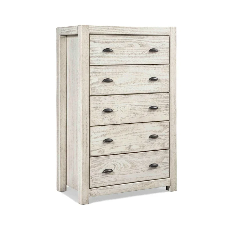 Grain Wood Furniture Montauk 5-drawer Solid Wood Chest