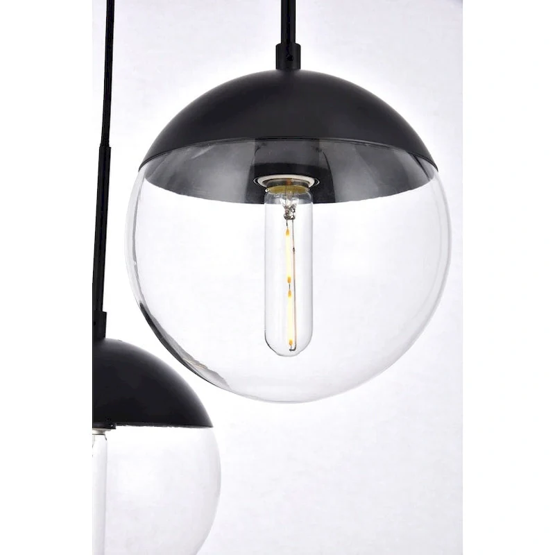 3-Light 18 inch Pendant with Clear Glass