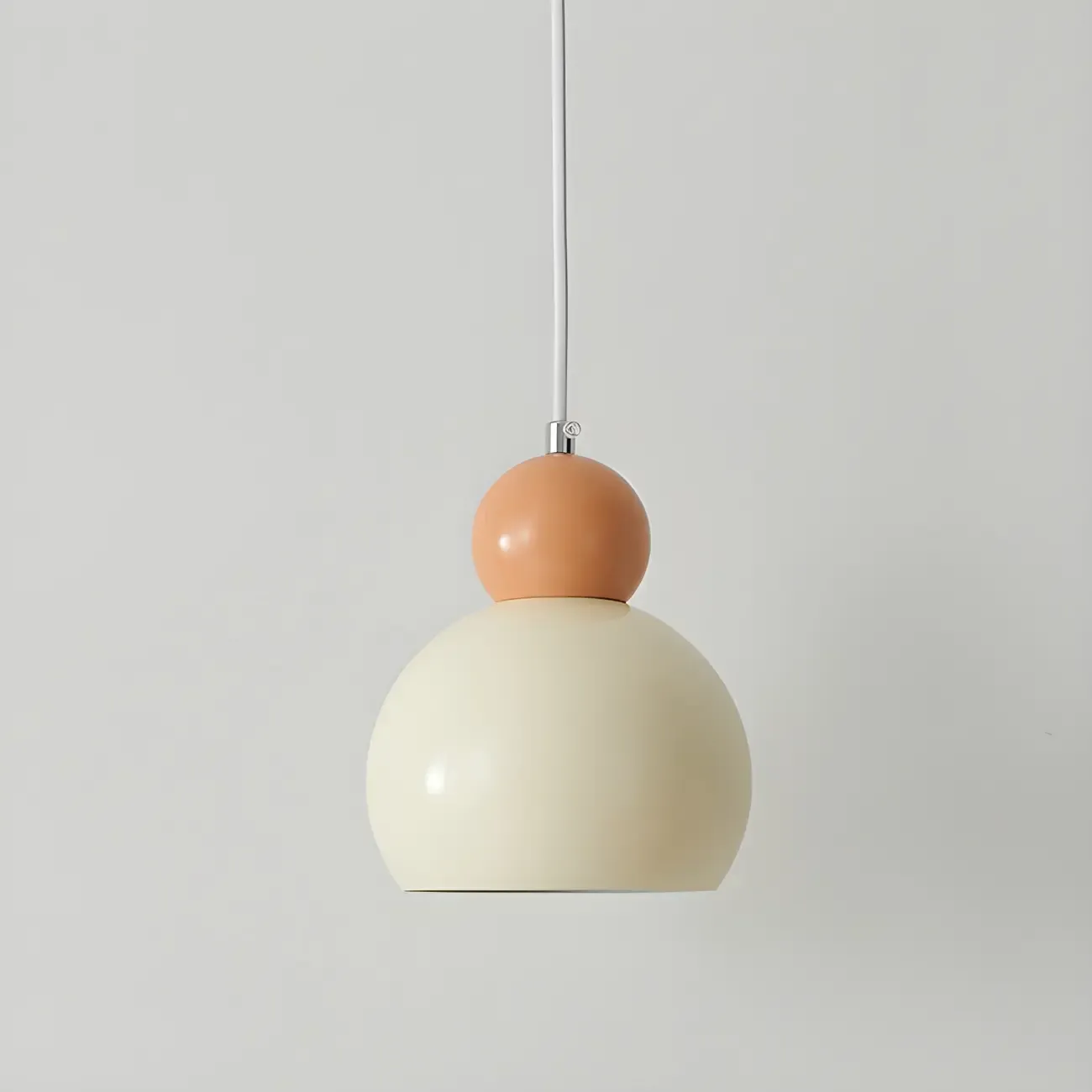 Modern Beaded White Glass 3 Light Pendant Light