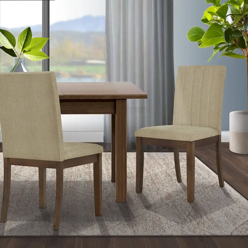 510 Design Everly Upholstered Channel-back Dining Chair Set of 2