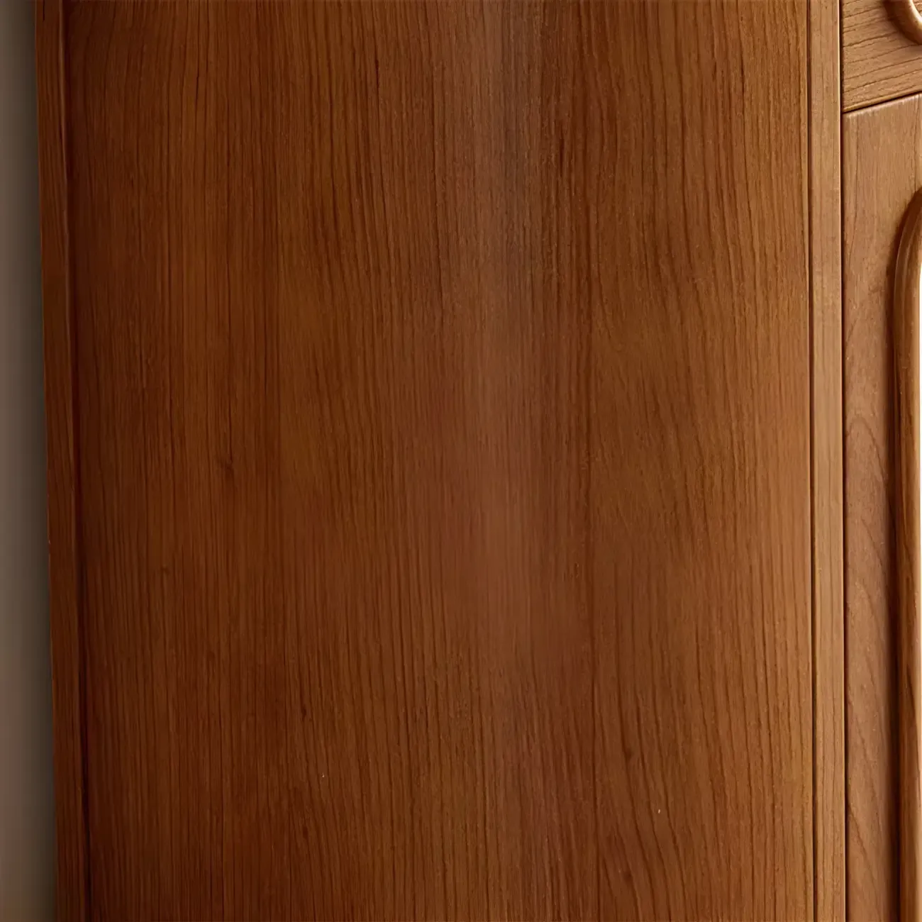 French Country Wooden Buffet Table with Cabinets