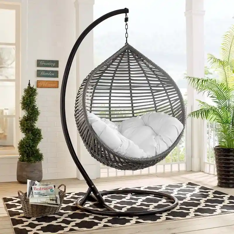 Iwal Teardrop Outdoor Patio Swing Chair by Havenside Home