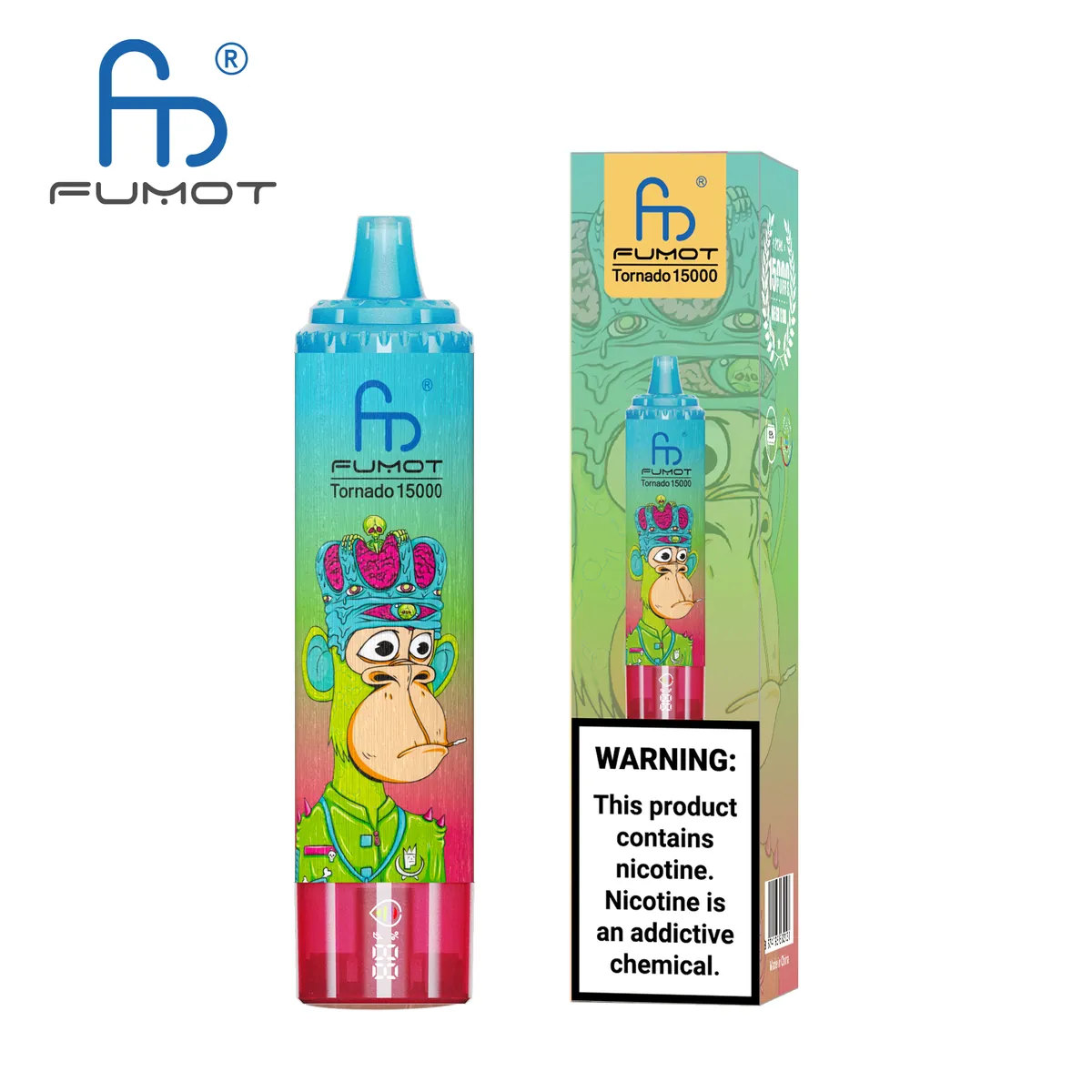 Fumot Tornado 15000 Strawberry Watermelon – Einweg-Vape mit Einzelverpackung
