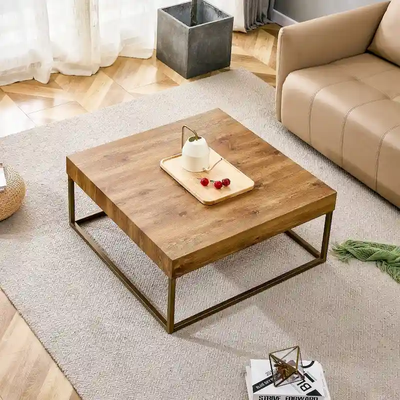 Naturally elegant wooden coffee table