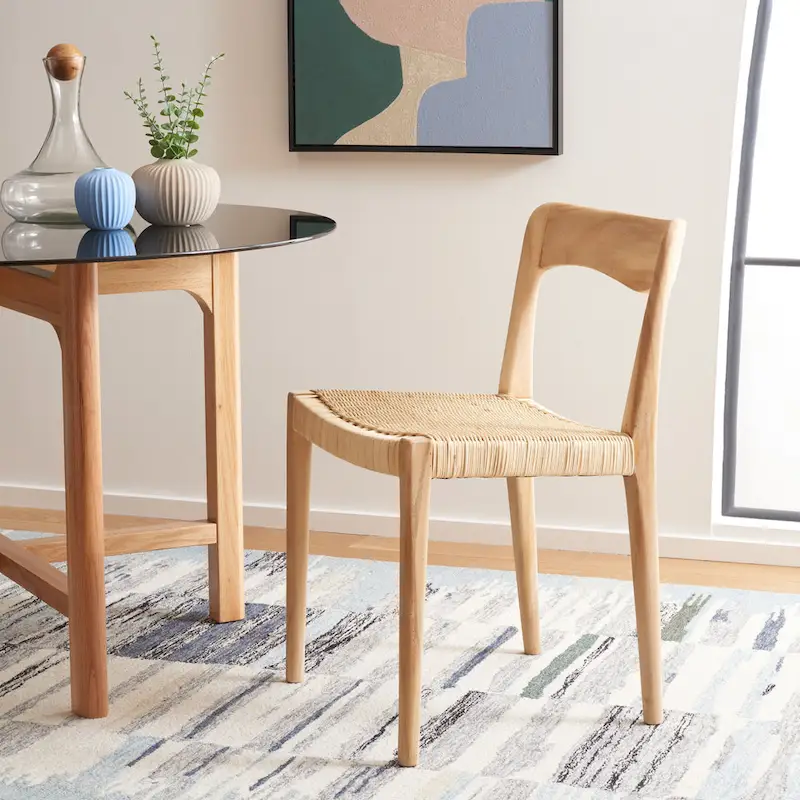 SAFAVIEH Betsey Wicker 31 Dining Chair - 21 W x 18 D x 31 H - 20Wx18Dx31H