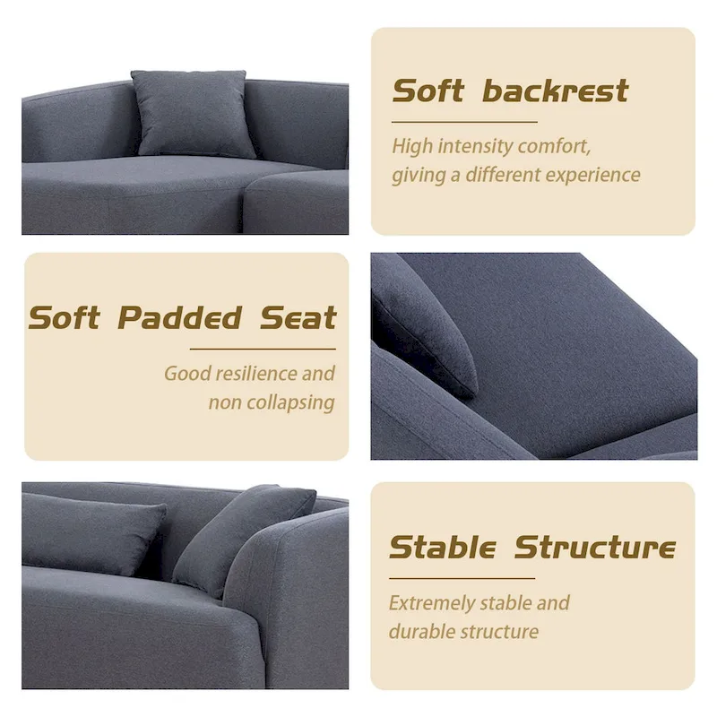 Williamspace 102 L Shape Sectional Sofa Couch