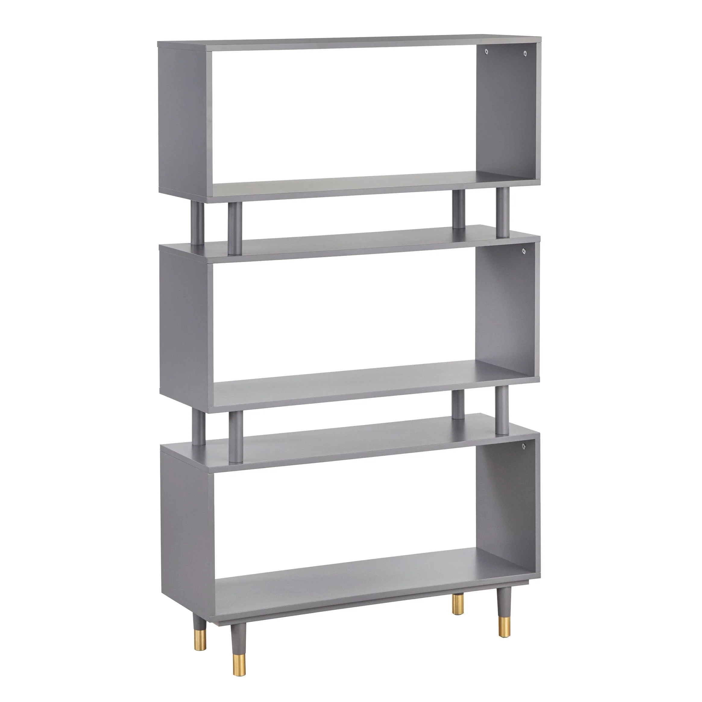 Simple Living Margo Mid-Century Modern 3-tier Bookshelf - 59.5h x 36w x 11.8d