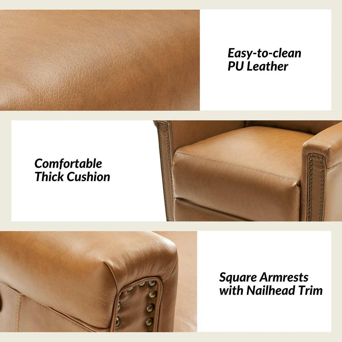 Tobias Traditional Swivel And Rocker Power Recliner Set of 2 by HULALA HOME