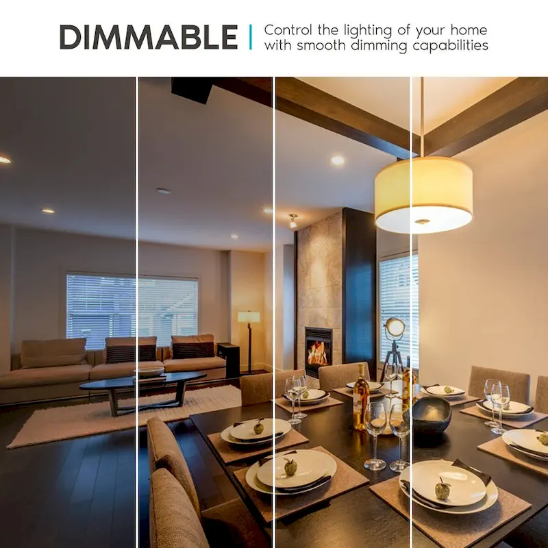 Luxrite A19 LED Light Bulbs 100W Equivalent Dimmable, 1600 Lumens, Enclosed Fixture Rated, Energy Star, E26 Base 12-Pack