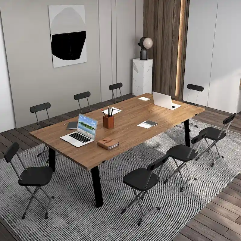 Gymax 4-Pack Folding Chair w/ Metal Curved Feet Wide Seat & Ergonomic