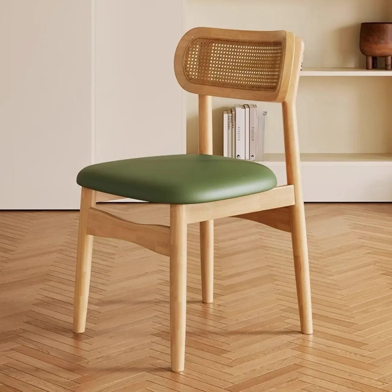 Soft Retro Upholstered Faux Leather Dining Chair