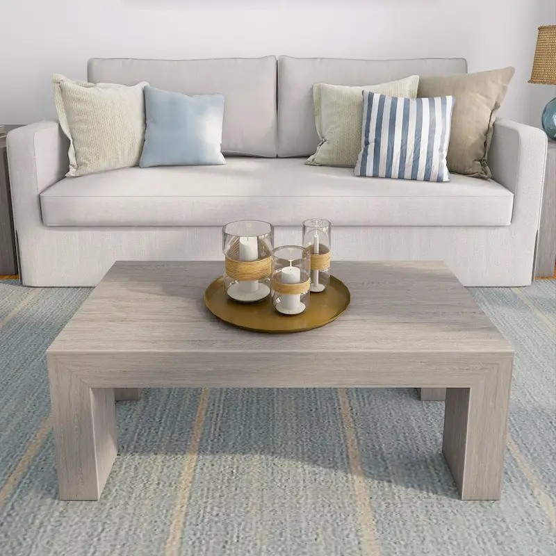 Plank and Beam Modern Rectangular Coffee Table - 40 x 20
