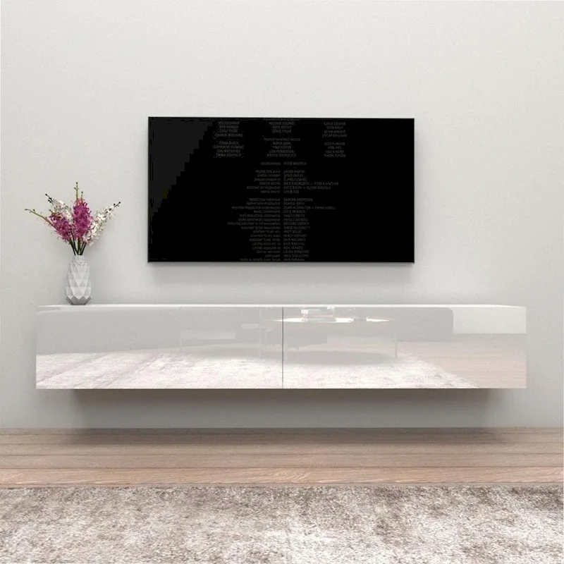 Berno 71-in. Modern Glossy Wall-mounted Floating TV Stand