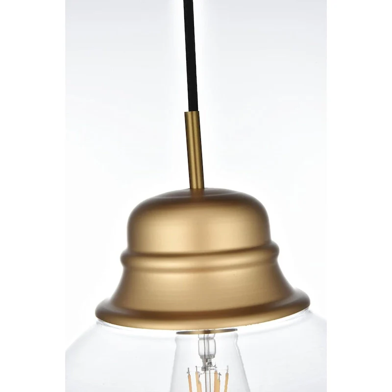 Elegant Lighting Kenna Single Light 8  Wide Mini Pendant with Clear