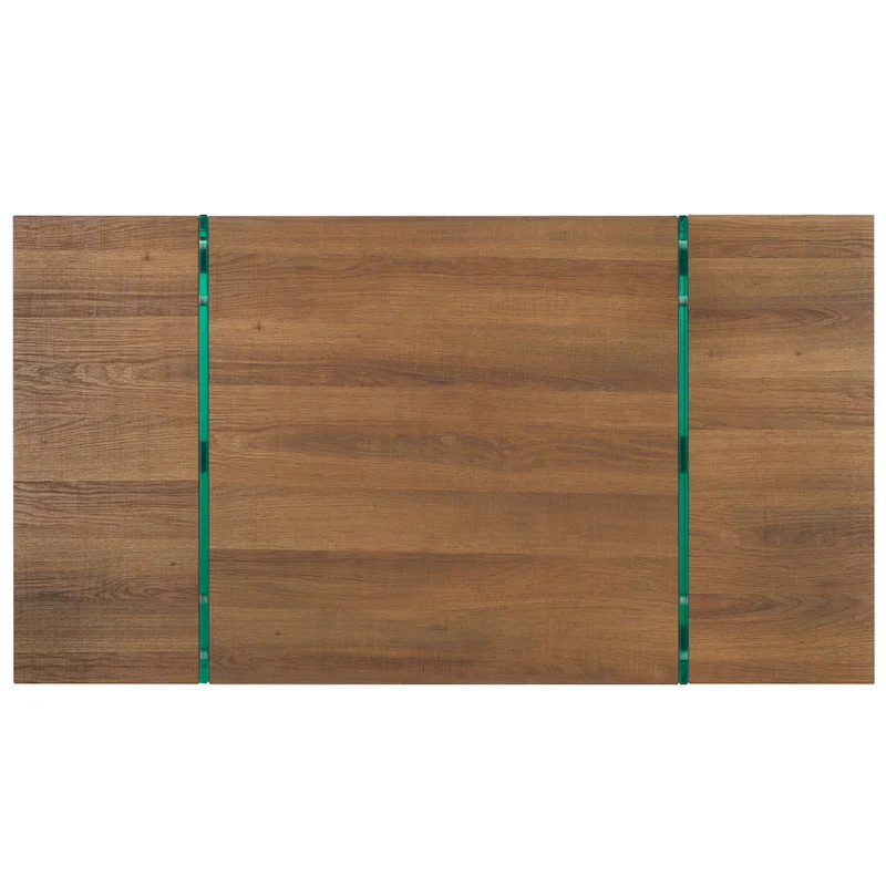 SAFAVIEH Pluma Glass Leg Rectangular Coffee Table - 43.3 W x 23.6 L x 15.7 H - 43Wx24Dx16H