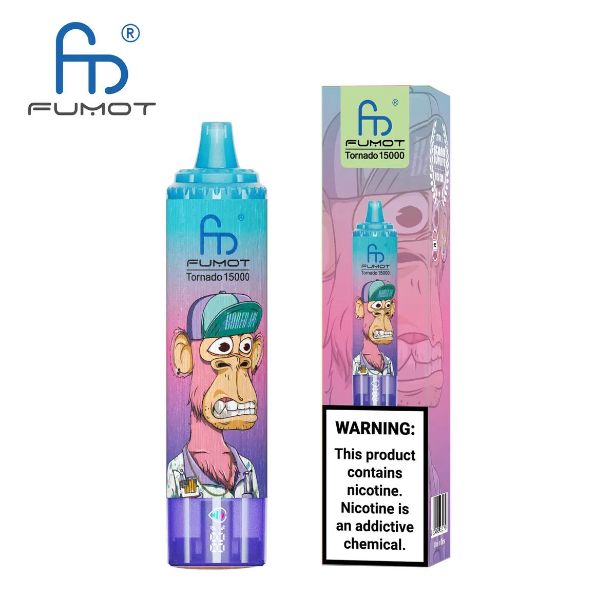 Fumot Tornado 15000 Blueberry Raspberry – Einweg-Vape mit Einzelverpackung