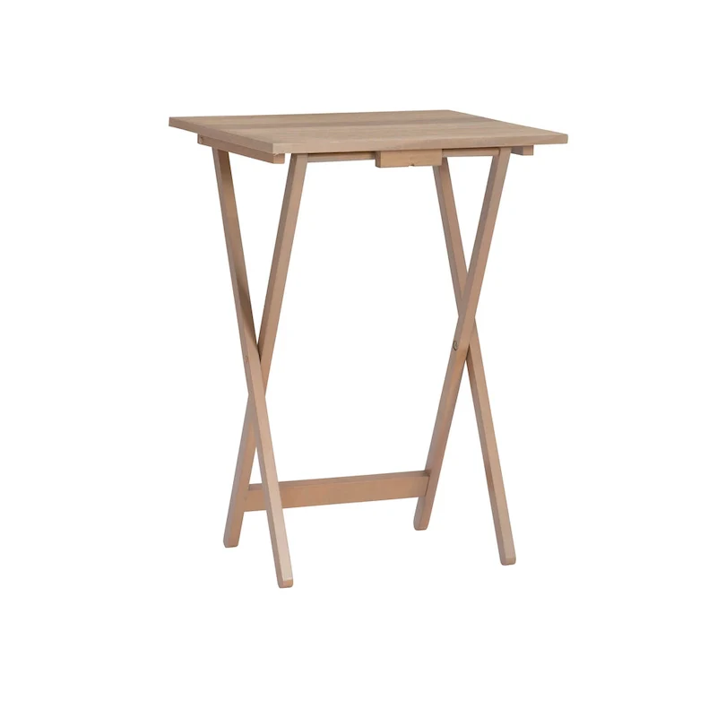 Acacia Driftwood Tray Table Set