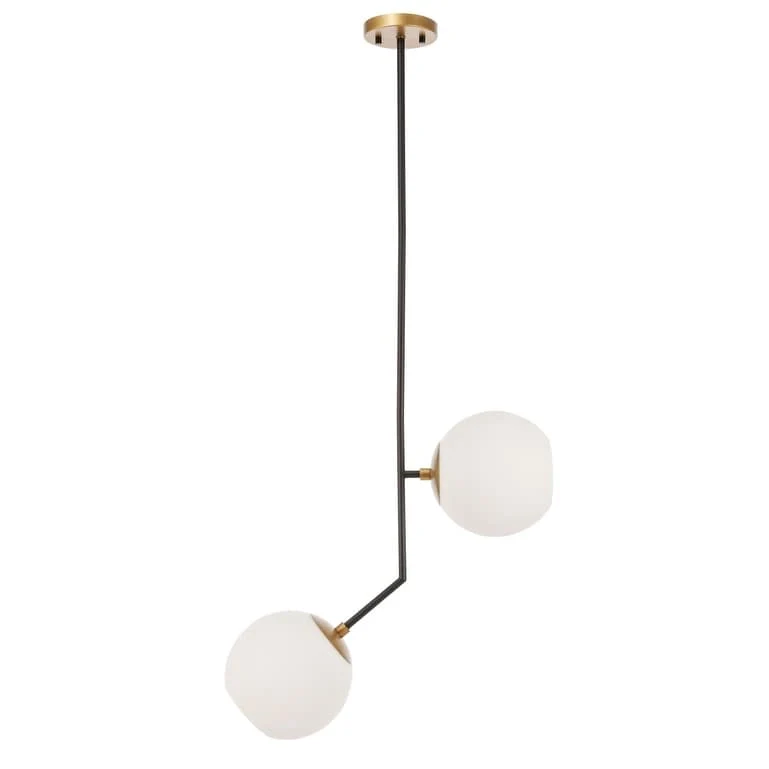 Bastina 20-Inch 1-DownLight Frosted Glass Pendant