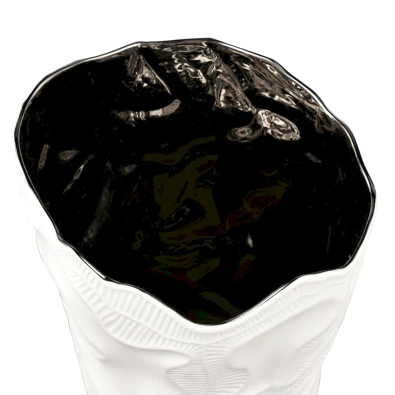 Elk Home Halford Matte White Earthenware 8.75 Inch Wide Vase