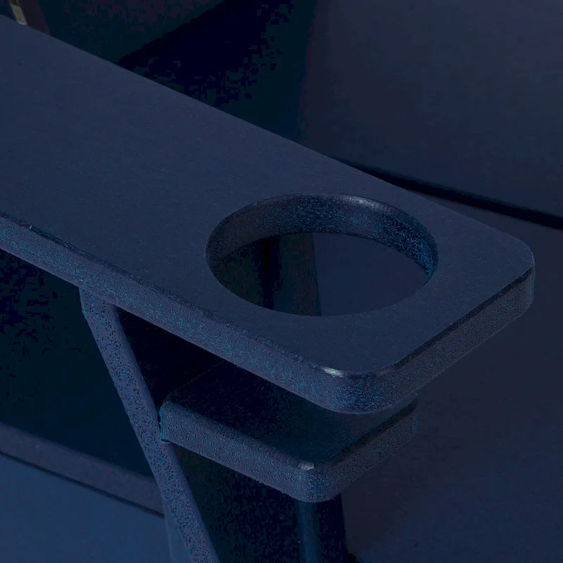 Polytrends Coastin Modern Poly Adirondack Chair (Set of 2), Black