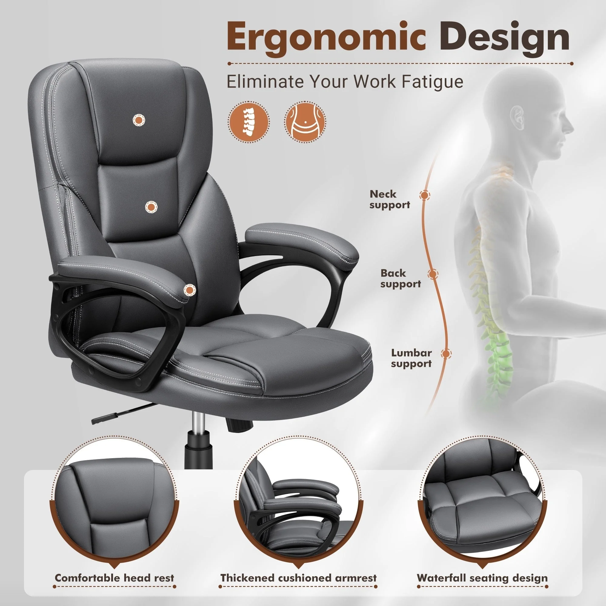 Homall Office Desk Chair High Back Executive Ergonomic Computer Chair