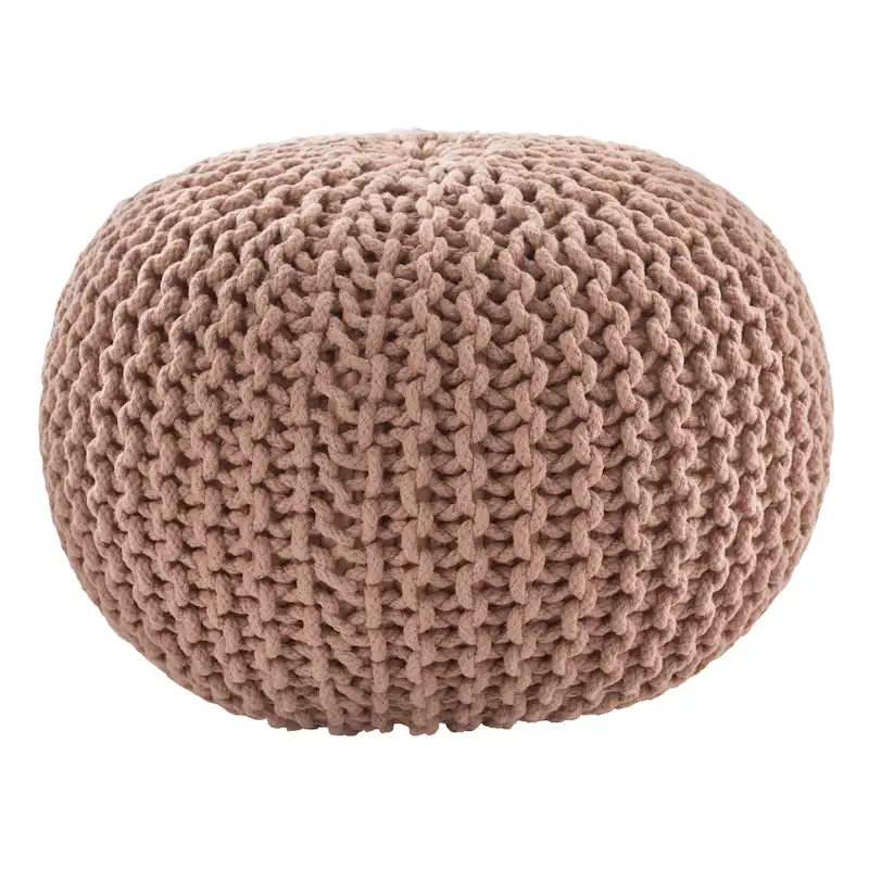Spectrum Pouf Textured Round Pouf