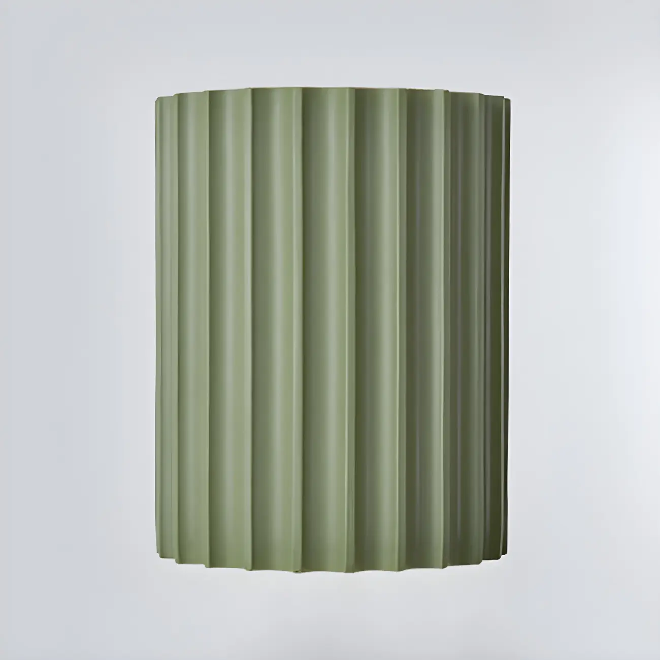 Modern Ribbed Half Cylinder Up Down Wall Sconce
