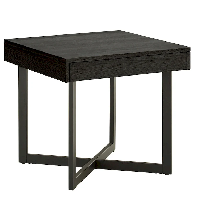 Eldersley Wood Finish End Table with One Drawer by iNSPIRE Q Modern