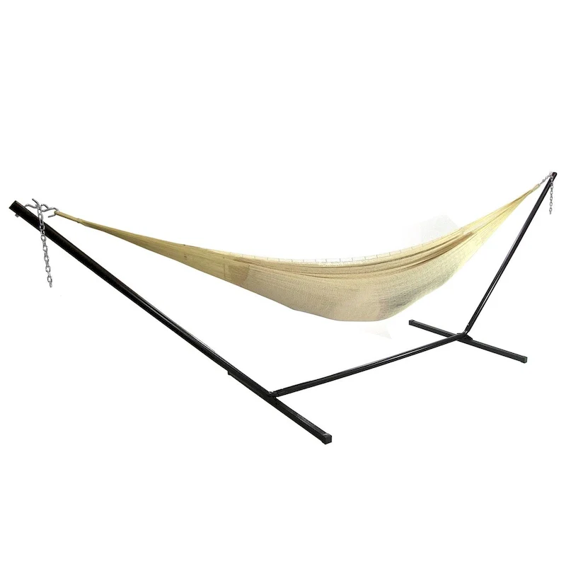 Sunnydaze XXL Thick Cord Mayan Hammock & Hammock Stand