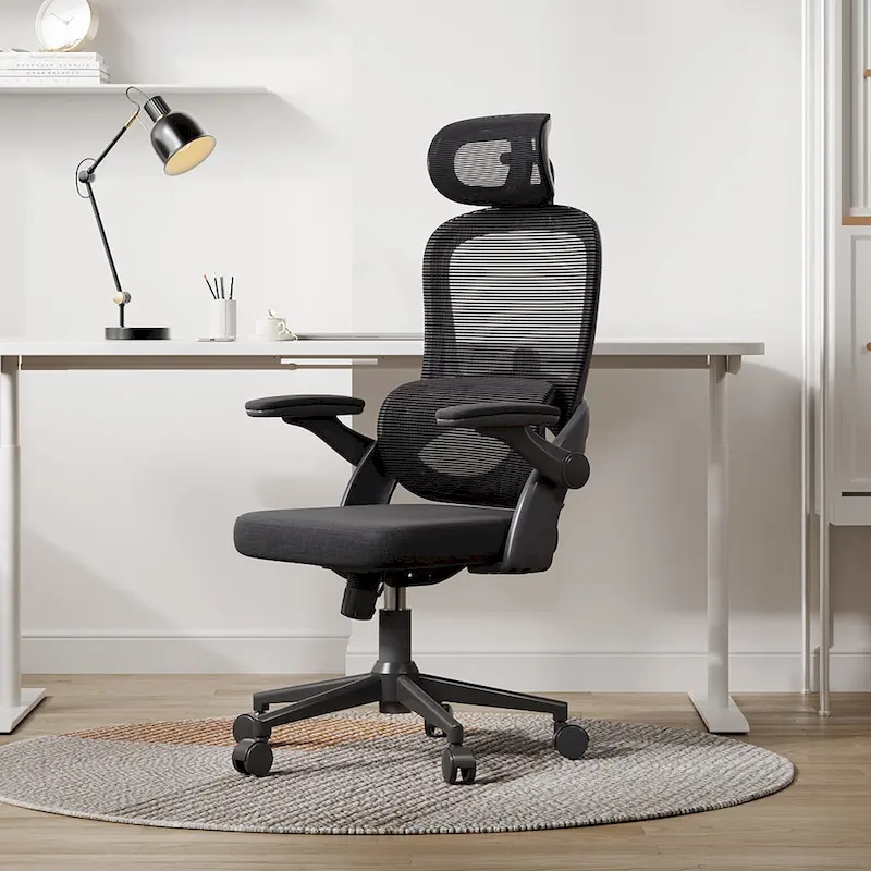 SIHOO Ergonomic High Back Office Chair for Big and Tall People Black - 75*70*126