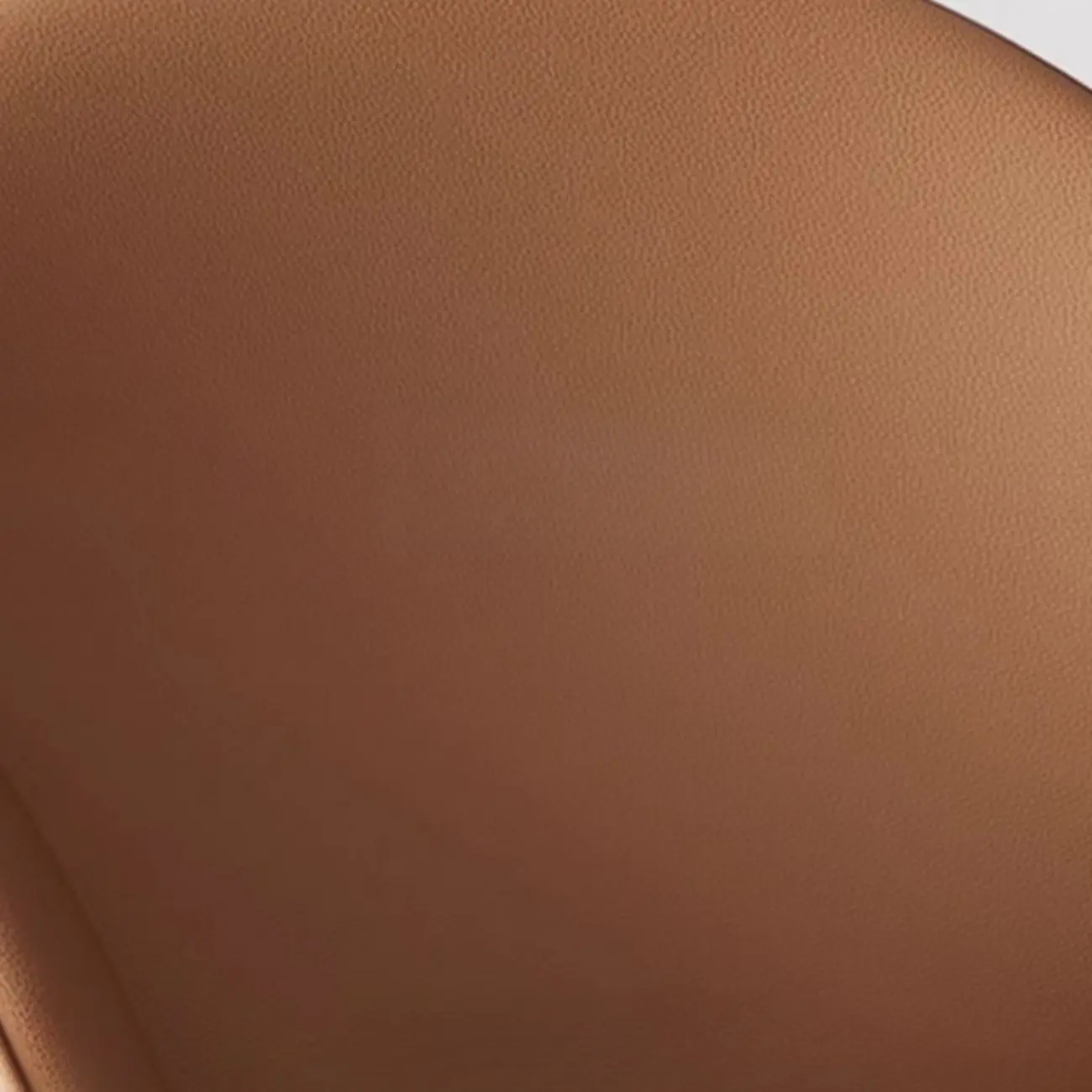 Art Deco Low Back Leather Dining Chair with Arms