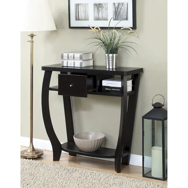 Convenience Concepts Newport 1 Drawer Dorchester Console Table with Shelf