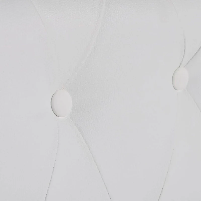 vidaXL Chesterfield 3-Seater Artificial Leather White