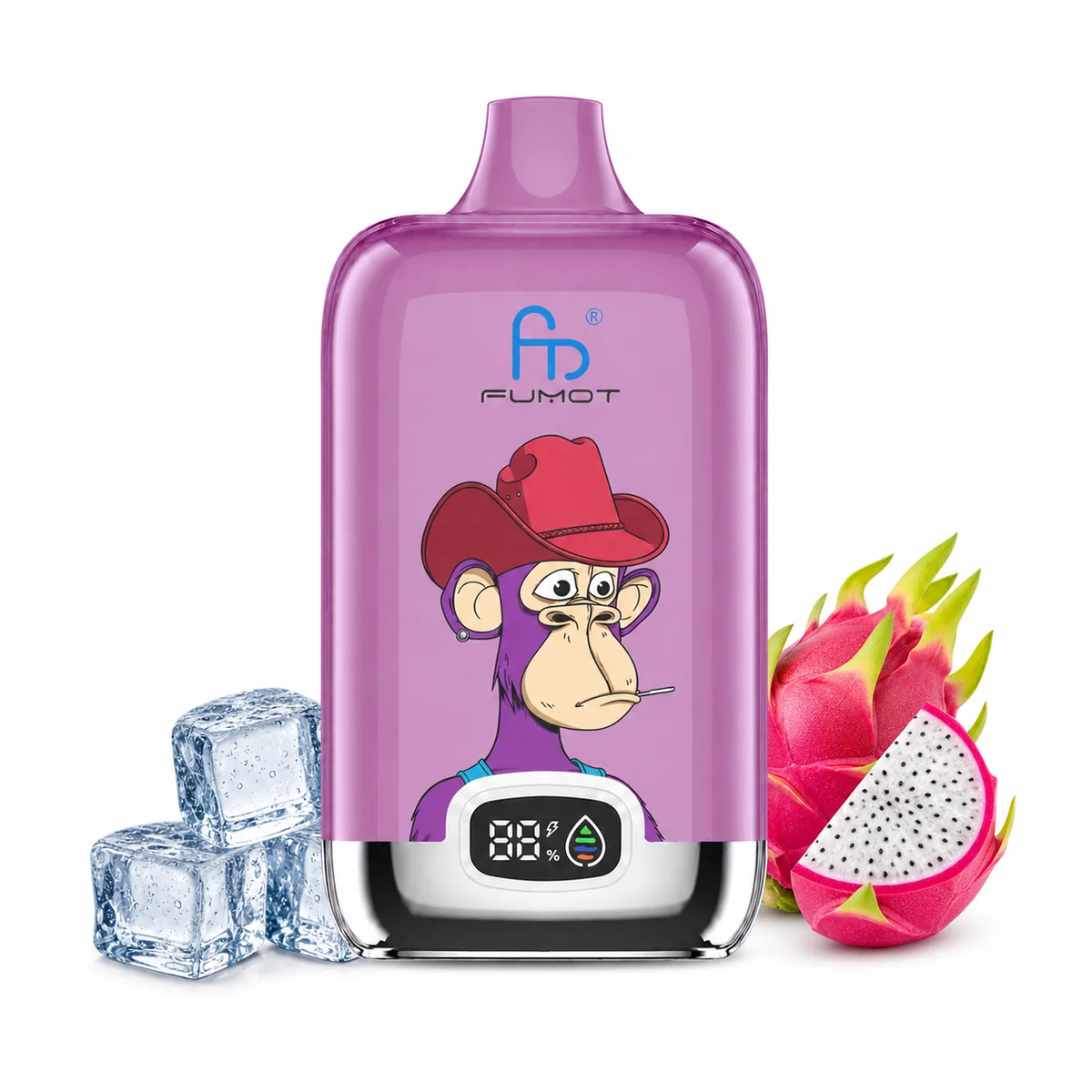 Fumot Digital Box 12000 Dragonfruit Ice – Einweg-Vape, Produktansicht
