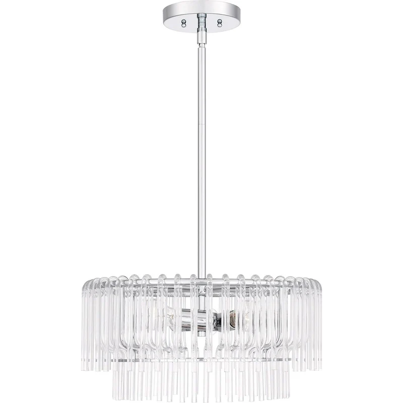 Tayshia 3-Light Polished Chrome Pendant Light