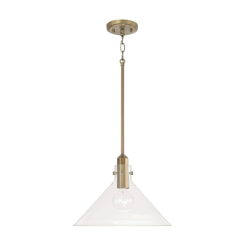 Greer 1-light Pendant w/ Clear Glass