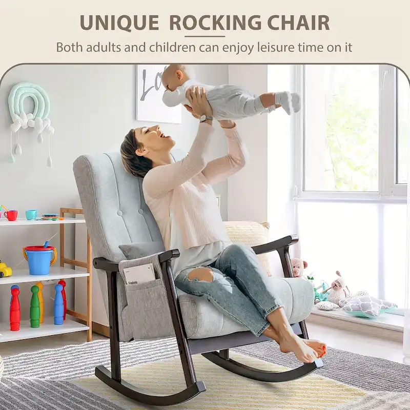 Solid Wood Rocking Chair