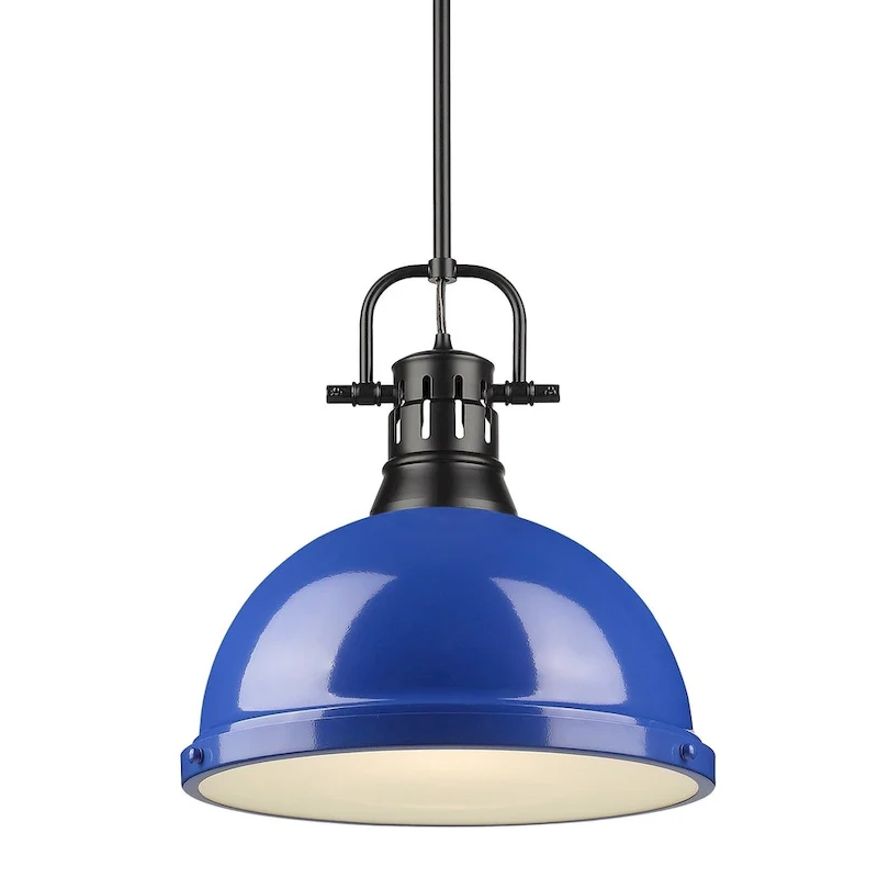 Golden Lighting Duncan Aged Brass 1-light Pendant