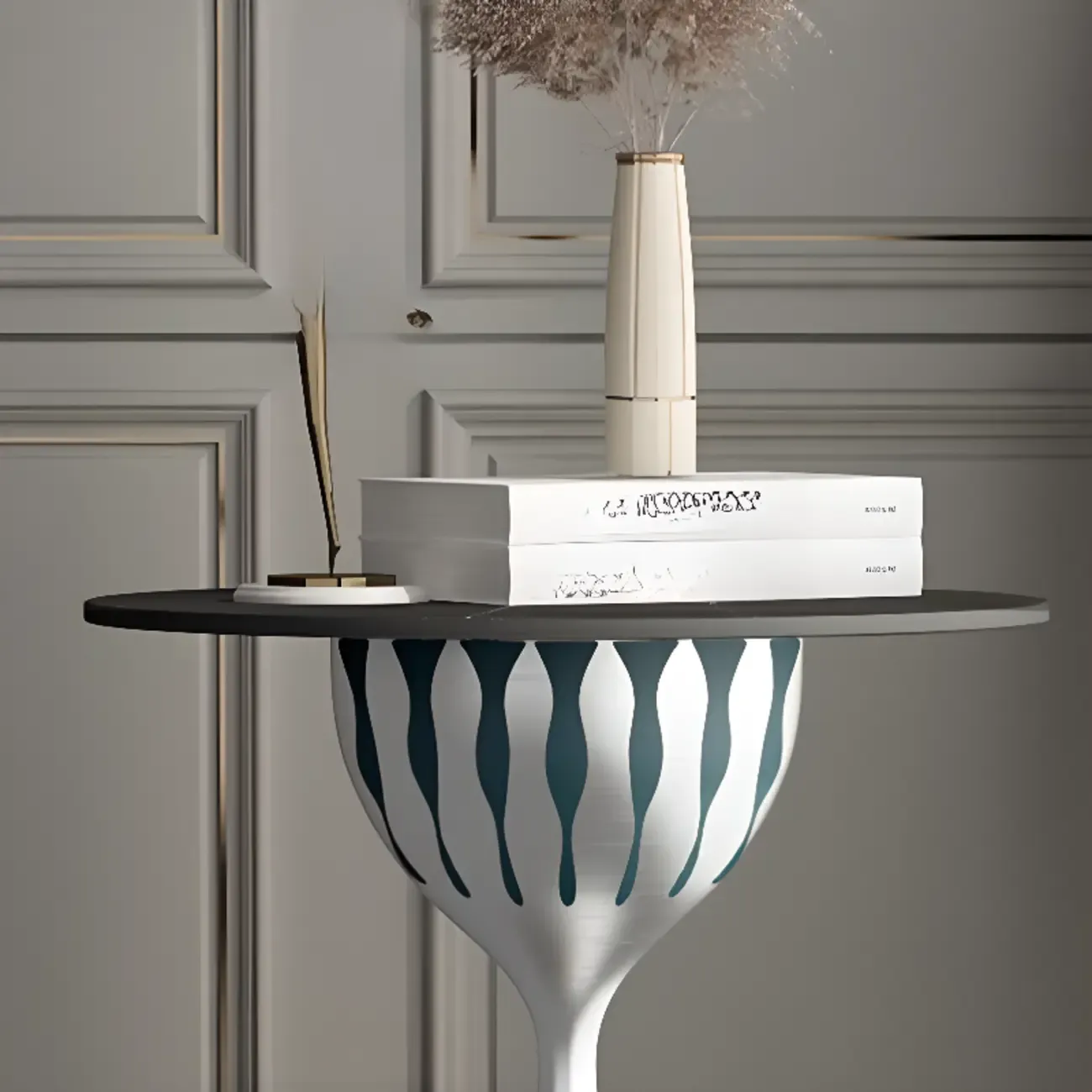 Living Room Round Marble Top Side Table