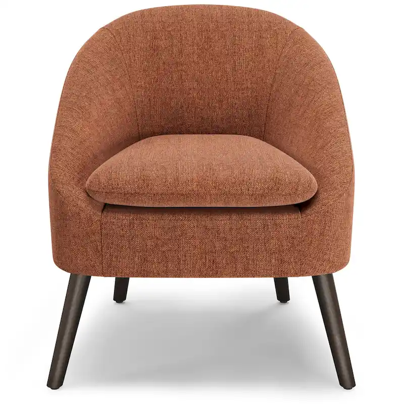 WYNDENHALL Bonita 27 inch Wide Irregular Mid Century Modern Accent Chair - 26.6 D x 26.8 W x 31.5 H